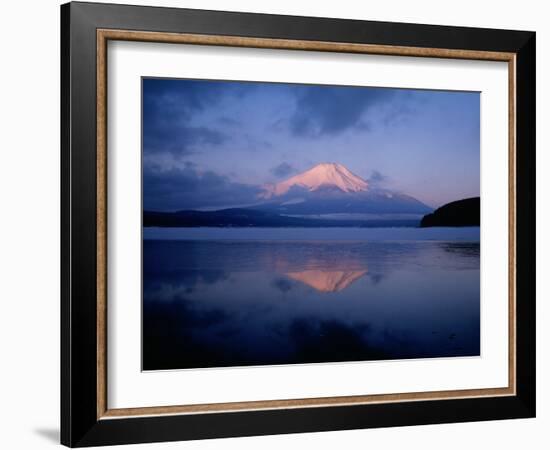 Mt. Fuji and Lake Yamanaka at Dawn-null-Framed Photographic Print