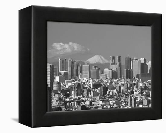 Mt.Fuji and Tokyo Shinjuku Area Skyline, Tokyo, Japan-Steve Vidler-Framed Premier Image Canvas