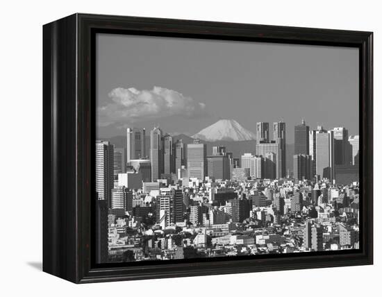 Mt.Fuji and Tokyo Shinjuku Area Skyline, Tokyo, Japan-Steve Vidler-Framed Premier Image Canvas