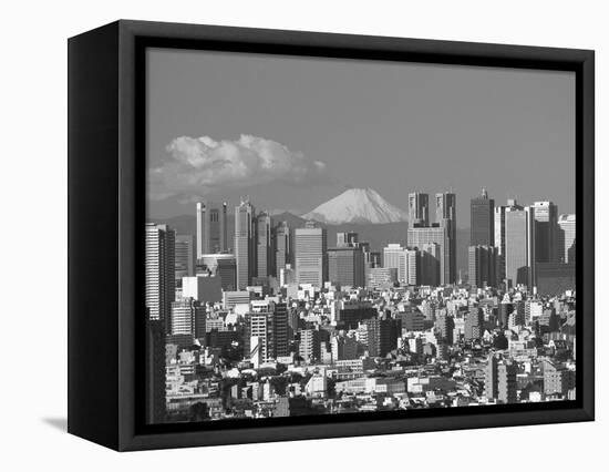 Mt.Fuji and Tokyo Shinjuku Area Skyline, Tokyo, Japan-Steve Vidler-Framed Premier Image Canvas