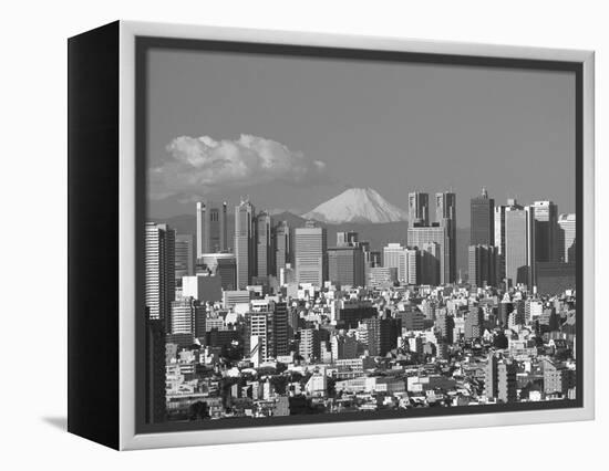 Mt.Fuji and Tokyo Shinjuku Area Skyline, Tokyo, Japan-Steve Vidler-Framed Premier Image Canvas