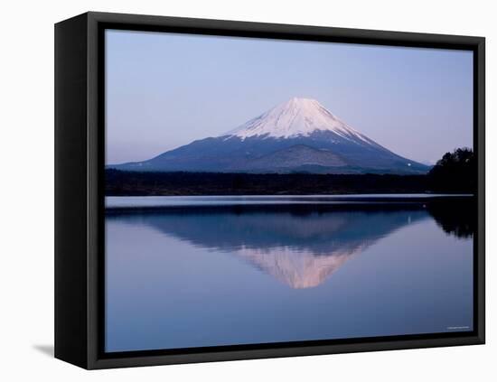 Mt. Fuji Reflected in the Lake Shoji-null-Framed Premier Image Canvas