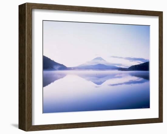 Mt. Fuji Reflected in the Lake Shoji-null-Framed Photographic Print