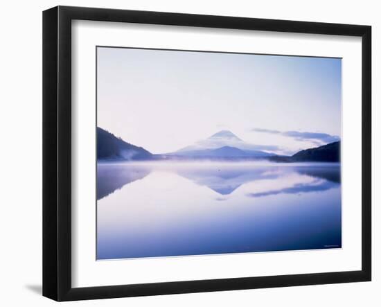 Mt. Fuji Reflected in the Lake Shoji-null-Framed Photographic Print