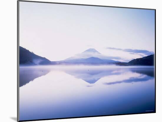 Mt. Fuji Reflected in the Lake Shoji-null-Mounted Photographic Print