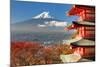 Mt. Fuji Viewed From Behind Chureito Pagoda-SeanPavonePhoto-Mounted Art Print