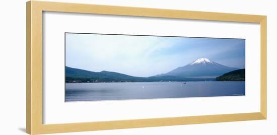 Mt Fuji, Yamanaka Lake, Yamanashi Prefecture, Chubu Region, Japan-null-Framed Photographic Print