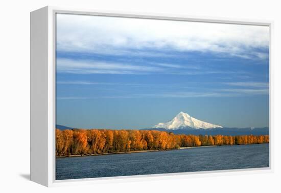 Mt. Hood and Columbia River-Steve Terrill-Framed Premier Image Canvas