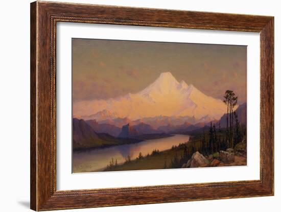 Mt. Hood at Sunset-James Everett Stuart-Framed Giclee Print