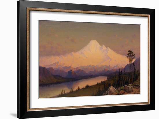 Mt. Hood at Sunset-James Everett Stuart-Framed Giclee Print