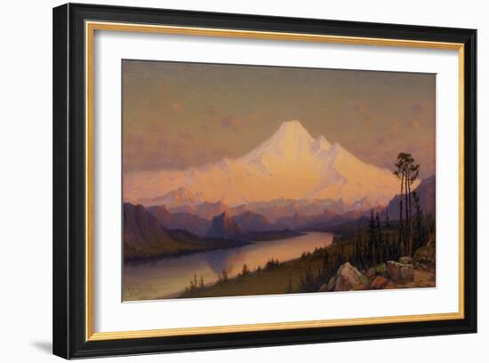 Mt. Hood at Sunset-James Everett Stuart-Framed Giclee Print