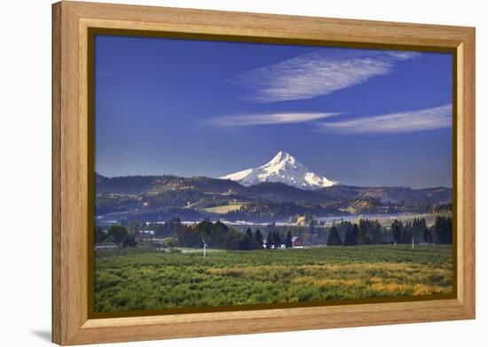 Mt. Hood, Hood River Valley, Columbia River Gorge National Scenic Area, Oregon-Craig Tuttle-Framed Premier Image Canvas