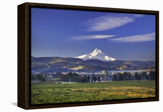 Mt. Hood, Hood River Valley, Columbia River Gorge National Scenic Area, Oregon-Craig Tuttle-Framed Premier Image Canvas