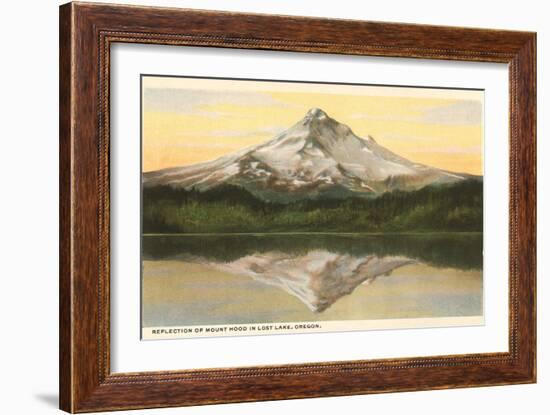 Mt. Hood, Lost Lake, Oregon-null-Framed Art Print