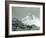 Mt. Hood, Oregon - Hikers with Horses Photograph-Lantern Press-Framed Art Print