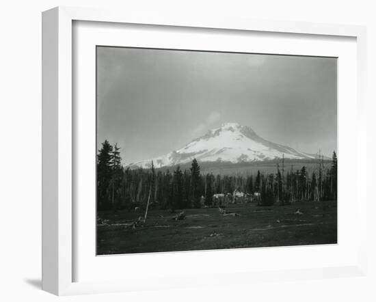 Mt. Hood, Oregon - Horse Meadow and Camp Photograph-Lantern Press-Framed Art Print