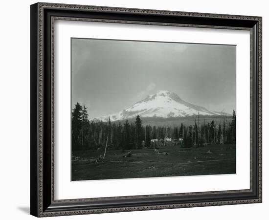 Mt. Hood, Oregon - Horse Meadow and Camp Photograph-Lantern Press-Framed Art Print