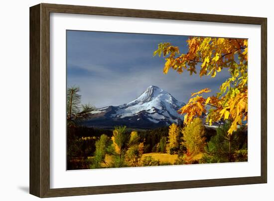 Mt. Hood Parkdale-Ike Leahy-Framed Photographic Print