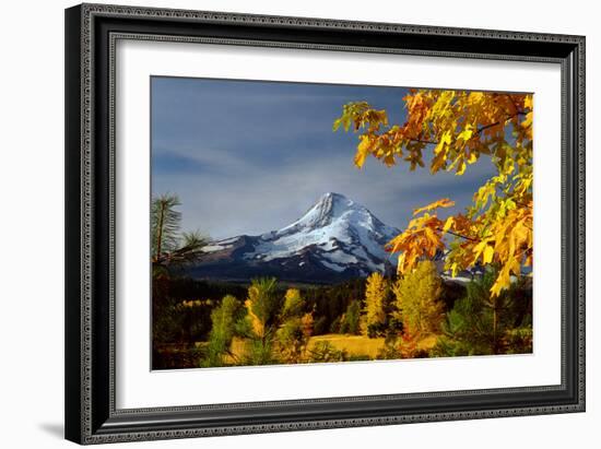 Mt. Hood Parkdale-Ike Leahy-Framed Photographic Print