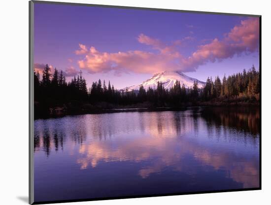 Mt. Hood Reflected in Mirror Lake, Oregon Cascades, USA-Janis Miglavs-Mounted Photographic Print