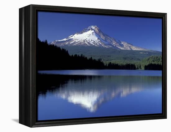 Mt. Hood Reflected in Trillium Lake, Oregon, USA-Jamie & Judy Wild-Framed Premier Image Canvas