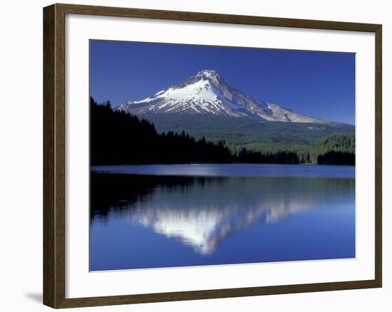 Mt. Hood Reflected in Trillium Lake, Oregon, USA-Jamie & Judy Wild-Framed Photographic Print