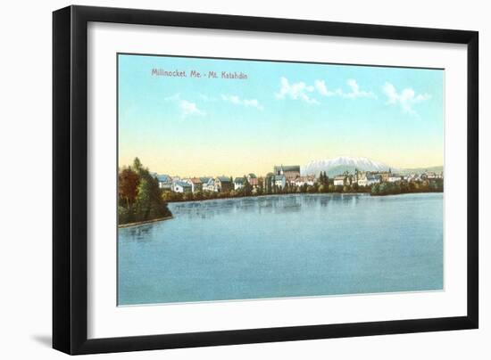 Mt. Katahdin, Millinocket, Maine-null-Framed Art Print