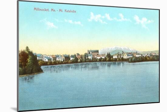 Mt. Katahdin, Millinocket, Maine-null-Mounted Art Print