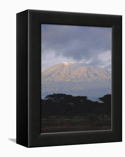 Mt. Kilimanjaro, Kibo Peak from Kenya Side, Kenya, Africa-Storm Stanley-Framed Premier Image Canvas