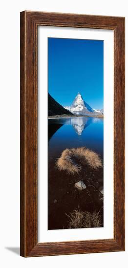 Mt Matterhorn and Riffel Lake Switzerland-null-Framed Photographic Print