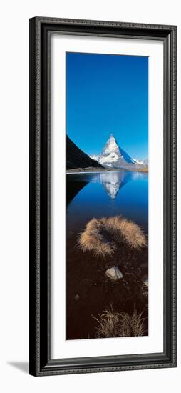 Mt Matterhorn and Riffel Lake Switzerland-null-Framed Photographic Print