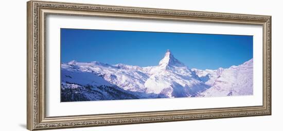 Mt Matterhorn Valais Sunnegga Switzerland-null-Framed Photographic Print