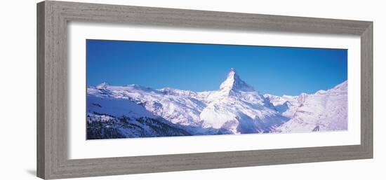 Mt Matterhorn Valais Sunnegga Switzerland-null-Framed Photographic Print
