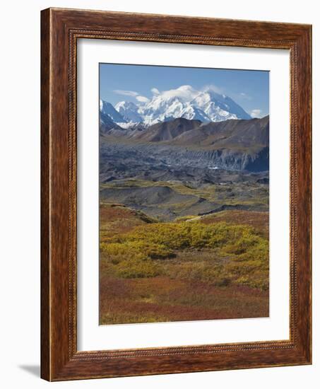 Mt. Mckinley, Denali National Park, Alaska, USA-Hugh Rose-Framed Photographic Print