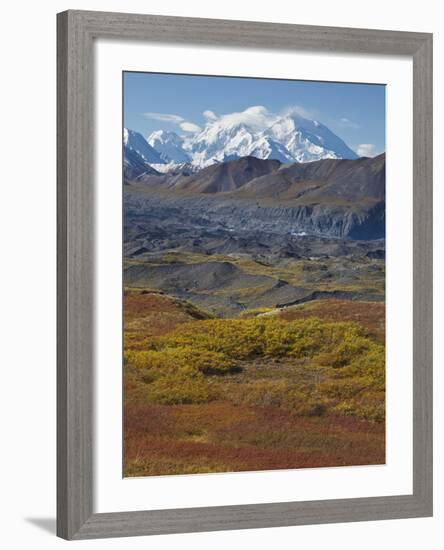 Mt. Mckinley, Denali National Park, Alaska, USA-Hugh Rose-Framed Photographic Print