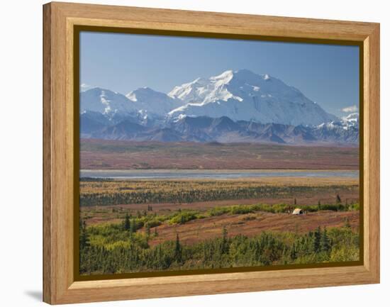 Mt. Mckinley, Denali National Park, Alaska, USA-Hugh Rose-Framed Premier Image Canvas