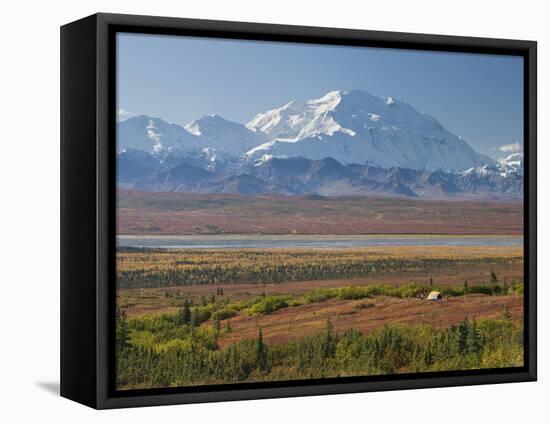 Mt. Mckinley, Denali National Park, Alaska, USA-Hugh Rose-Framed Premier Image Canvas