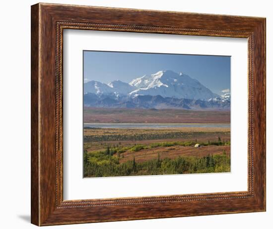 Mt. Mckinley, Denali National Park, Alaska, USA-Hugh Rose-Framed Photographic Print