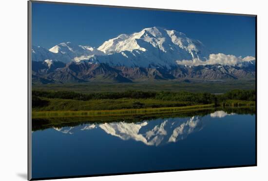 Mt, McKinnley Reflection, Alaska-Charles Glover-Mounted Giclee Print