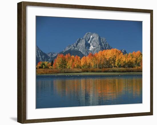 Mt. Moren, Oxbow Bend, Grand Tetons National Park, Wyoming, USA-Dee Ann Pederson-Framed Photographic Print