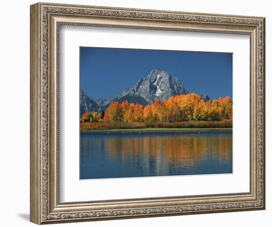 Mt. Moren, Oxbow Bend, Grand Tetons National Park, Wyoming, USA-Dee Ann Pederson-Framed Photographic Print