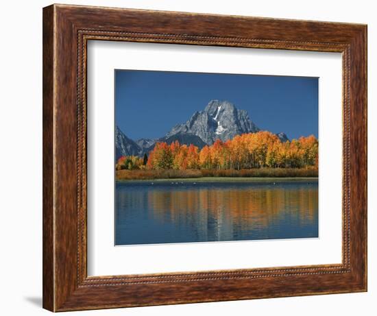 Mt. Moren, Oxbow Bend, Grand Tetons National Park, Wyoming, USA-Dee Ann Pederson-Framed Photographic Print