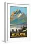 Mt. Pilatus - Lucerne, Switzerland - Cogwheel Railway-Pacifica Island Art-Framed Art Print