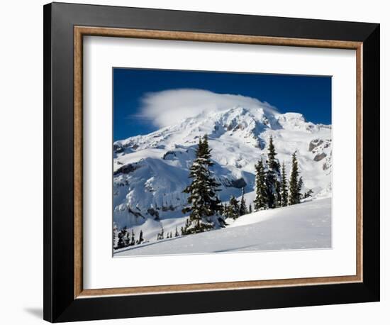 Mt. Rainier after Winter Snowstorm, Mt. Rainier National Park, Washington, USA-Jamie & Judy Wild-Framed Photographic Print