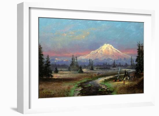Mt. Rainier and Clover Creek-Meyer Straus-Framed Giclee Print