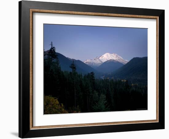 Mt. Rainier at Dawn, Washington State, USA-Aaron McCoy-Framed Photographic Print