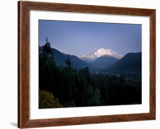 Mt. Rainier at Dawn, Washington State, USA-Aaron McCoy-Framed Photographic Print