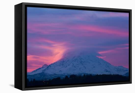 Mt Rainier at Sunrise, Washington, USA-Art Wolfe-Framed Premier Image Canvas