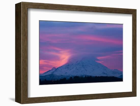 Mt Rainier at Sunrise, Washington, USA-Art Wolfe-Framed Photographic Print