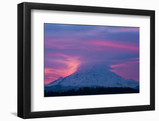 Mt Rainier at Sunrise, Washington, USA-Art Wolfe-Framed Photographic Print